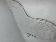 New Tough 1 Equiroyal White English Contour Saddle Pad #30-920 FF-604