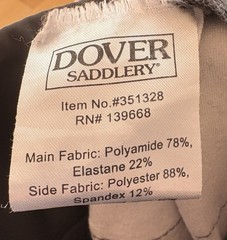 Dover Saddlery Women’s Riding Pants Stride Full Seat Breech Gray 30 L Equestrian
