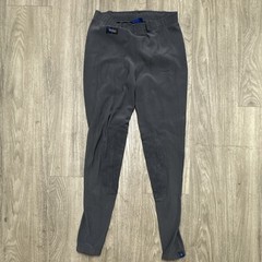 Irideon Women’s Black Knee Patch Breeches Size L Cotton Blend Made in USA