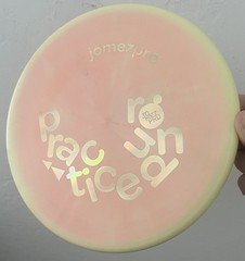 Discraft ESP Zone JomezPro Practice Round Yellow Peach New & Unthrown 173-174g