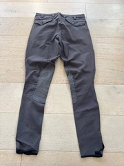 Pikeur Breeches 34 (32×31) Gray Knee Patch Riding Pants Equestrian Stretch
