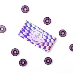 Rolling Stoned Skateboard Bearings 8 Pack – Purple