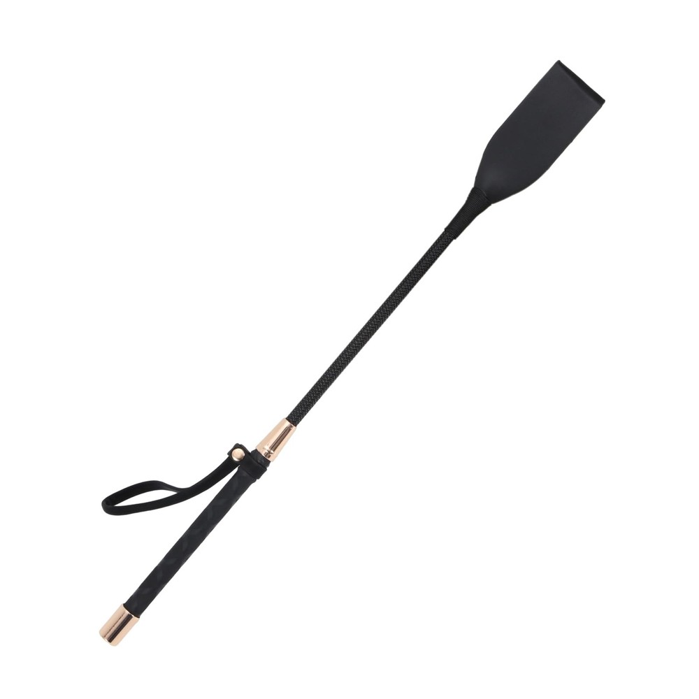 Tnzudu Horse Whip, Black Riding Crop, 18 Inches Long, PU Leather Equestrian T…