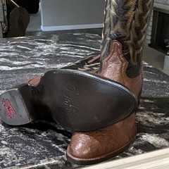 Tony Lama Men’s Genuine Ostrich Western Boots US 13D( New without box )