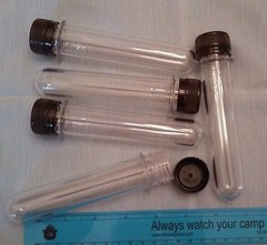 3 tubes caps 1.5 oz water proof Geocache Containers Storage Vault Crush Survival
