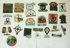 Geocaching Stickers – 50 Vinyl PVC Waterproof Decals -No Duplicates Ship Include