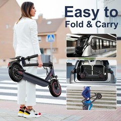 Ladped LP10 Electric Scooter, 10″ Solid Tires, 500W 22Mph, 22 Miles E-SCOOTER