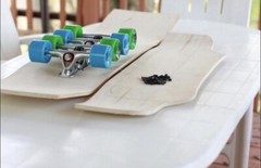 Custom Design Longboard Skatebord Deck Complete Powder-Coated Trucks