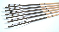 6 MATCHED WOOD ARROWS 31″ BOP