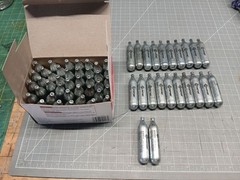 62 Pack Crosman Powerlet 12g CO2 Cartridges – Brand New Bulk Lot Airgun BB