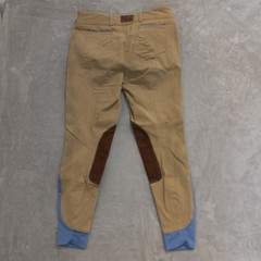 Dover Saddlery Womens 28 Tan Knee Patch Riding Breeches Equestrian Jodhpurs