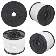1/8 Inch 1000FT Hollow Braid Polypro Rope White 350 Pounds Tensile Strength