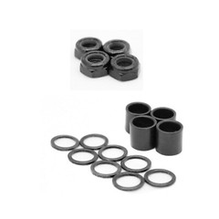 Longboard Hardware Refresh Kit – Bearings, Risers, 1.5″ Hardware, Nuts