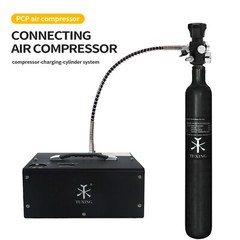 TUXING Pcp Air Tank 4500Psi 0.7L/42Ci Carbon Fiber HPA Paintball Tank M18*1.5