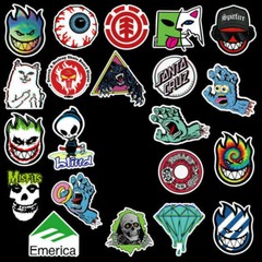 100 Skateboard Stickers Bomb Laptop Luggage Graffiti Tide Brand Decals Pack Lot