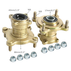 2PCS 4 Stud 110mm Front Rear Wheel Rim Hub Kit for Off-Road Mini Bike Quad Buggy