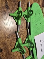 Haitral Green Plastic Complete Penny-Style Skateboard Kit Trucks Wheels Hardware