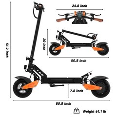 AOVOPRO G67 Electric Scooter Adult 1200W 15.6AH 31MPH EScooters Dual Suspensions