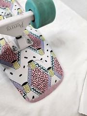 Penny Board 27″ Skateboard Pink Retro Fresh Prints Pattern White Green Australia