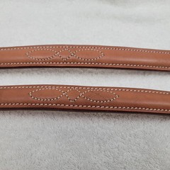 Western Headstall Brow Band 16.5 x 1 1/8″ Loop 1 1/8″ Rawhide Western Embr. New