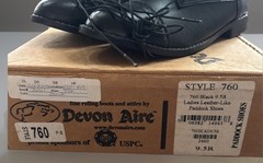NEW In Box Dover Saddlery Black Lace-up Leather Like Paddock Boots Woman Sz 9.5