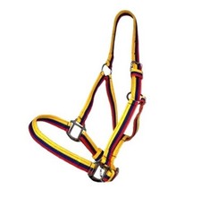 Horse Halter Multi Color Nylon Adjustable Durable Comfortable Equestrian Tack