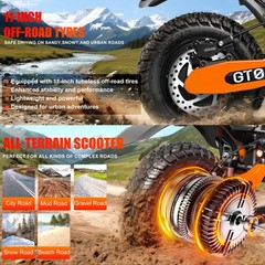 Dual Motor 5600W Electric Scooter 60V 27AH Adult Folding Off Road EScooter 50MPH
