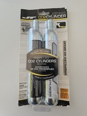 JT 90 GRAM CO-2 PREFILLED CYLINDERS 2 PACK BRAND NEW, FAST SHIPPING!