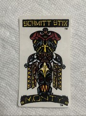 Vintage skateboard sticker Schmitt Stix Monty Nolder blind natas mark NOS Deck 1