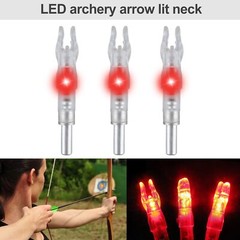 6/12Pcs Automatically LED Lighted Shooting Nocks Archery Arrow Nock Tail 6.2mm