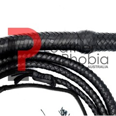 Genuine Leather Stock Whip Heavy Duty 04 to 12 Feet Long 16 Plaited Bull Whip