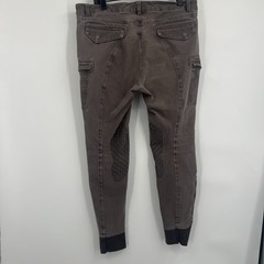 Dover Saddlery Brown Riding Pants Equestrian Size 30 Cargo Pockets