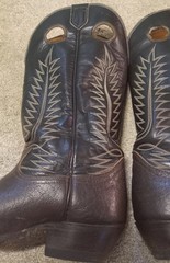 Mens Tony Lama 6213 Dark Brown Leather Western Cowboy Boots/Sz 10D