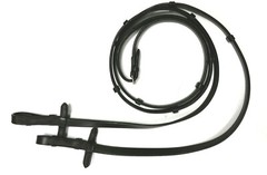 Reins: Soft Touch Rubber, Rubber Lined Leather, Leather Dressage
