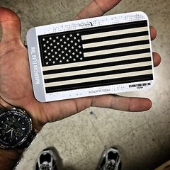 American Flag Tan – Sticker