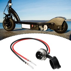 OTOTEC 3-Pin 2 Wires Electric Scooter Battery Charger Port Female Plug 12V 24…