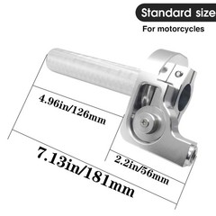 CNC Aluminum 7/8 Motorcycle Throttle Grip with Cable for Dirt Bikes & ATVs»