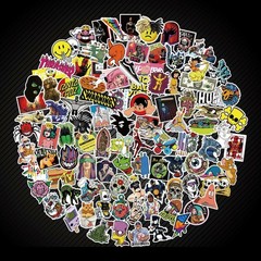 300PCS Random PVC Stickers Bomb Vinyl refrigerator Laptop Luggage Decals Sticker
