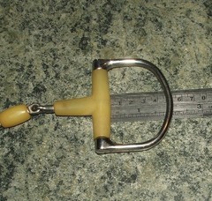 Used Stainless Steel 5 inch Nylon D-Bit with Lozenge