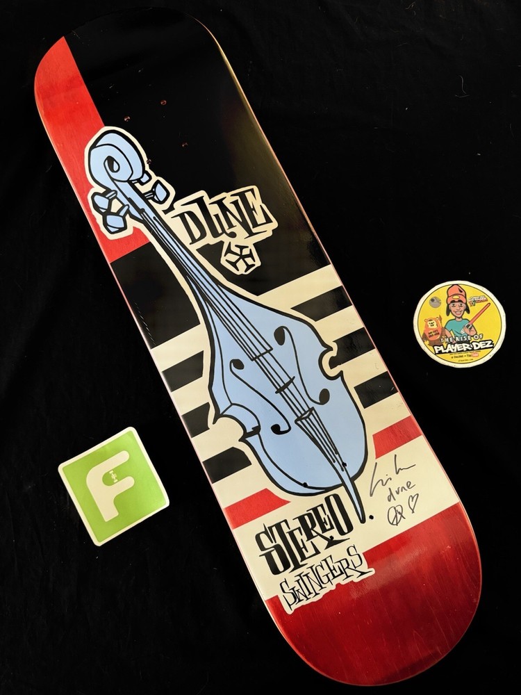 RARE SIGNED Chris DUNE Pastras Jazz Blues Pro Model Skateboard Deck Prime AUTO