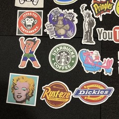 Stickers Pack Pop Culture Cartoon Skating Skater Skate 24 Piece Sticker Lot