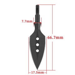3X Archery Traditional Arrowheads Retro Screw Point Broadhead Bow Hunting Target