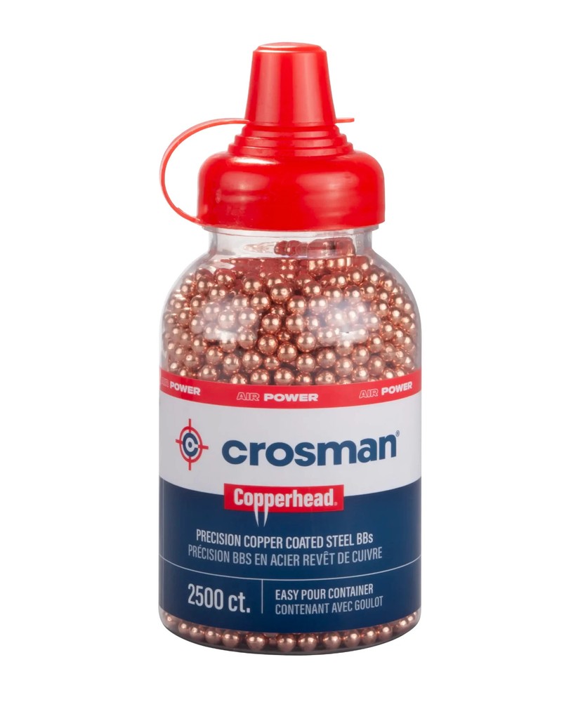 Crosman Copperhead BBs 4.5mm Copper Coated Steel 2500-Count