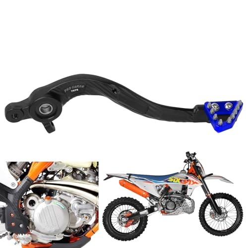 CNC Motorcycle Rear Foot Brake Pedal Lever Unfolding 7075 Aluminum Alloy Blue