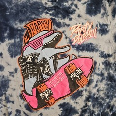 Tie Dye Skateboard T-Shirt Size Large Vanish Party Dolphin Unbranded 90s Style