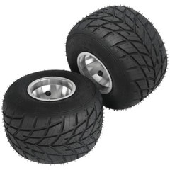 Pair 11×7.10-5 Racing Kart Rear Wheel Tire Set 5 Inch Rim 3 Bolt Rain Tyre