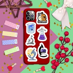 100Pcs Microbiology Stickers for Water Bottle and Laptop – Microbiology Party Fa
