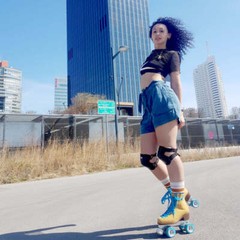 WIFA Street Deluxe Roller Skate Boots, Durable Nubuck Leather, Dance, Park Ready