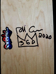 Richy Carrasco Dual Signed Sk8Kings Glow in the Dark Skateboard Autographed Deck
