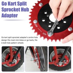 Black Split Sprocket Adapter For Predator 212cc 196cc 97cc 79cc CT200U CT100U
